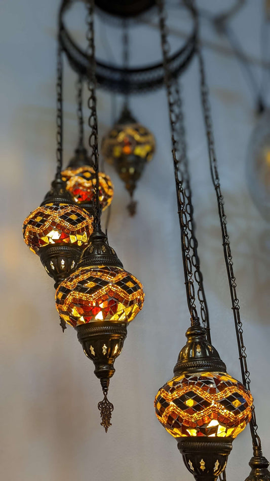 Mosaic Turkish Chandelier