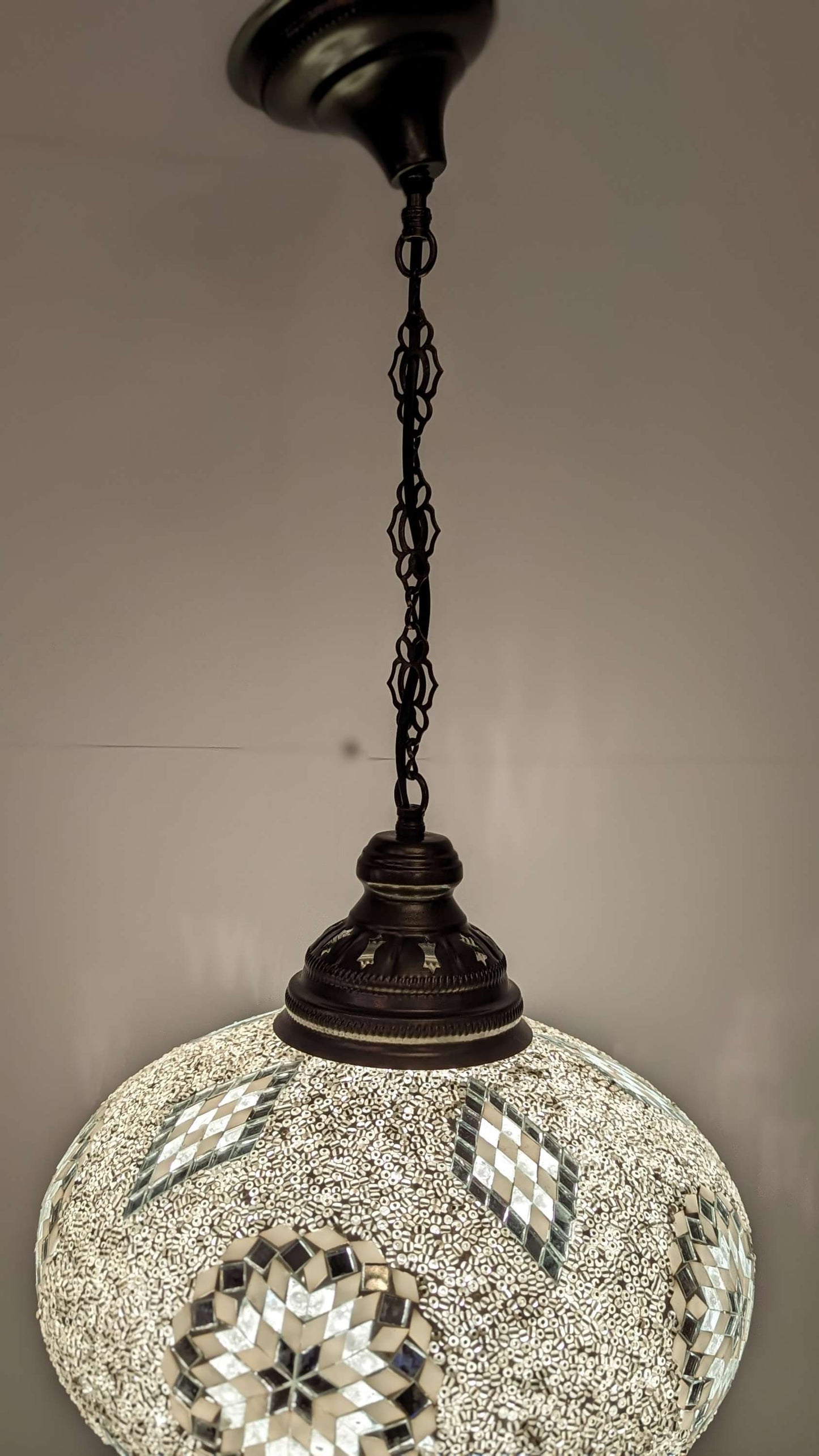 Turkish Mosaic Glass Hanging Light