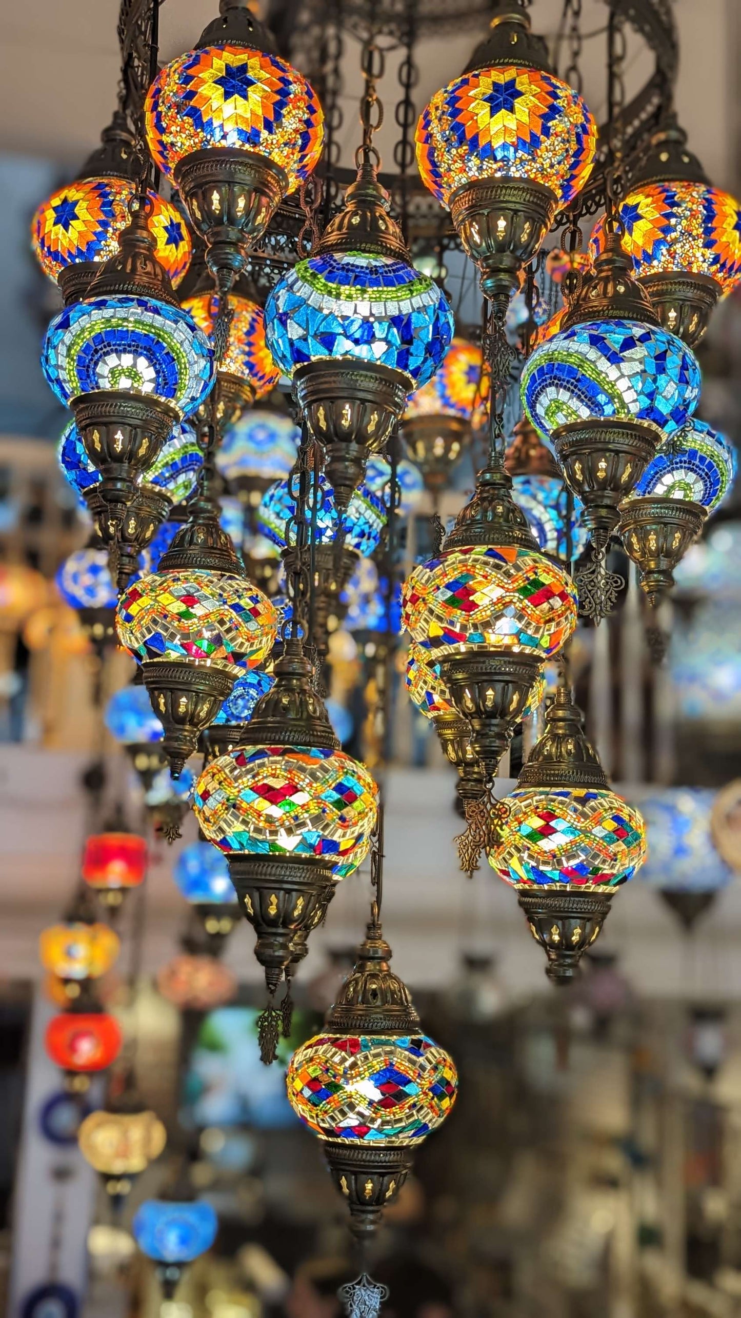 Mosaic Turkish Chandelier