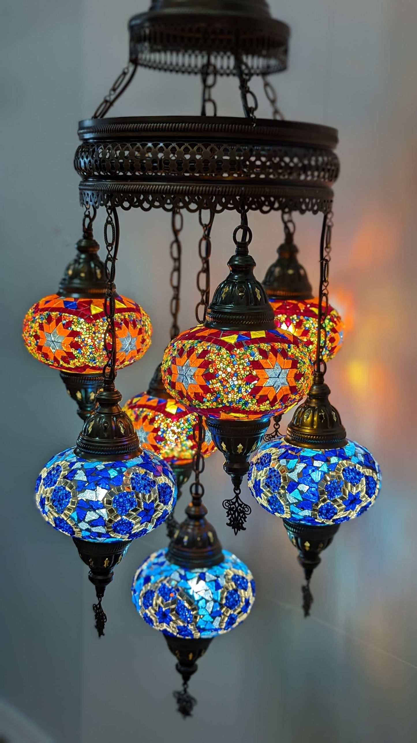 Mosaic Turkish Chandelier