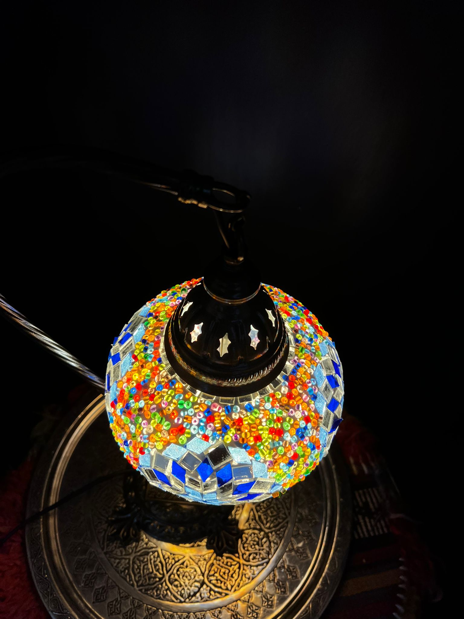 Turkish Floor Lamp Handmade Glass Mosaic