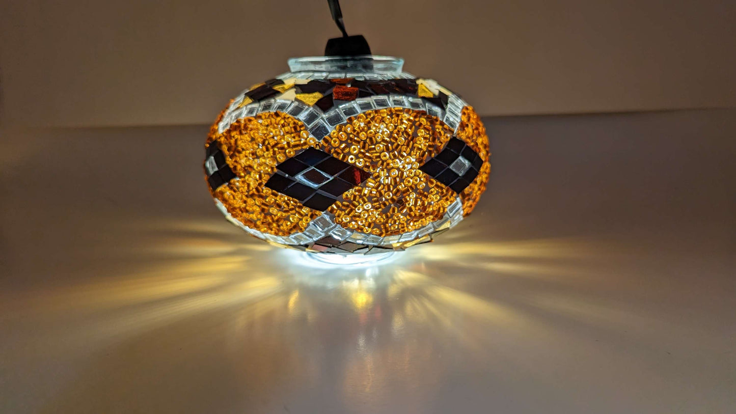Mosaic Glass Turkish Table Lantern
