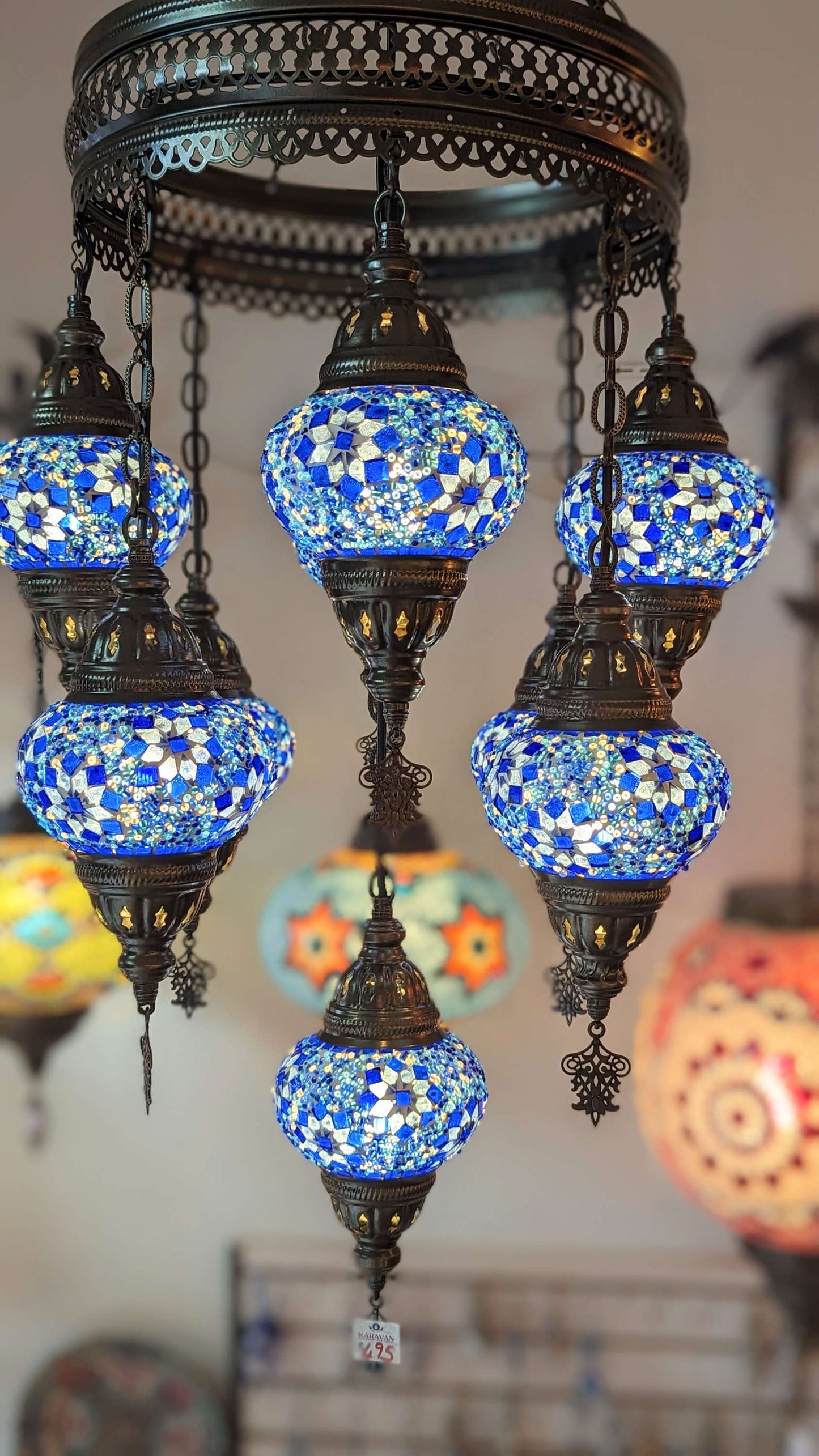 Mosaic Turkish Chandelier