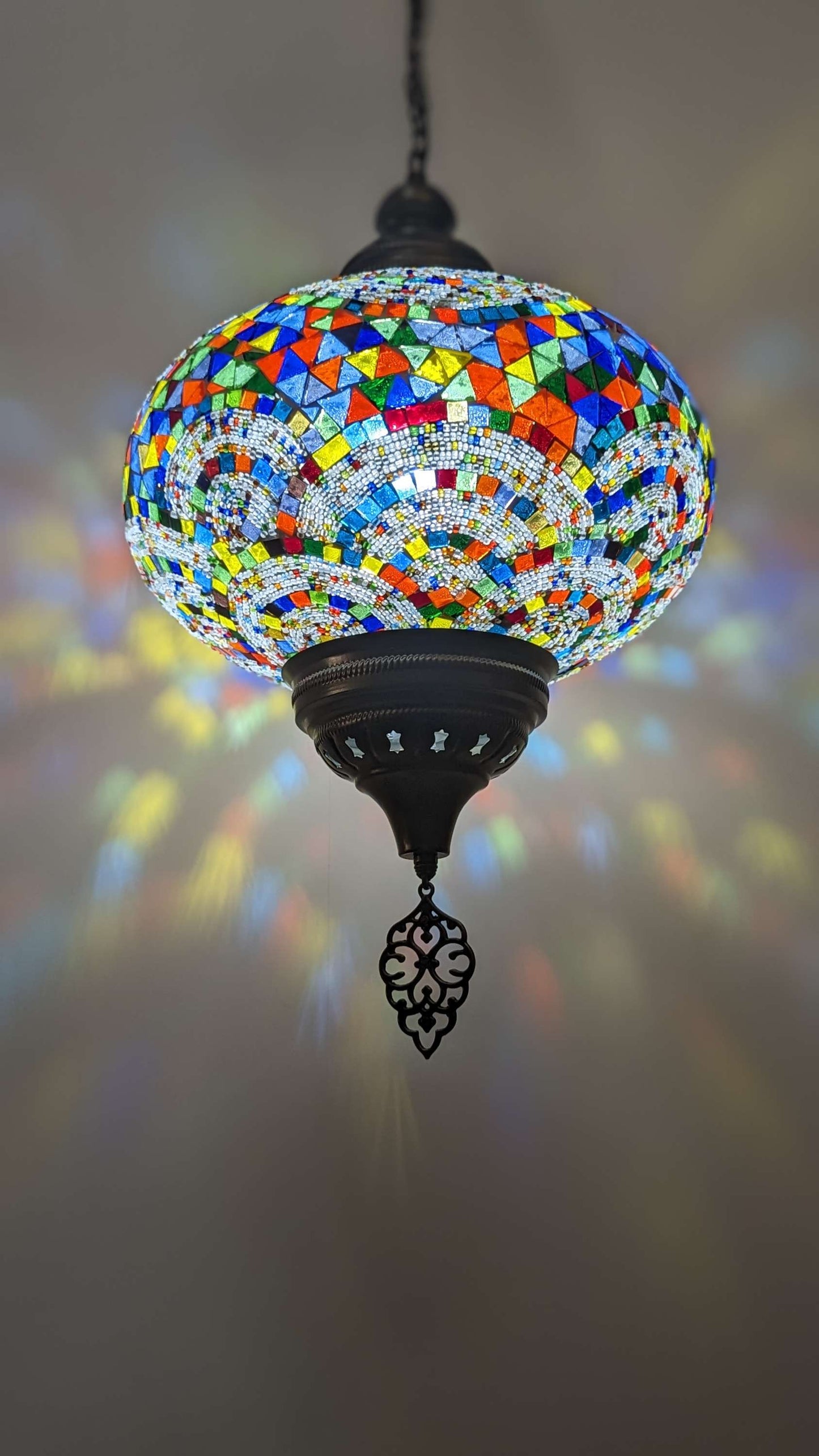 Turkish Floor Lamp Handmade Glass Mosaic