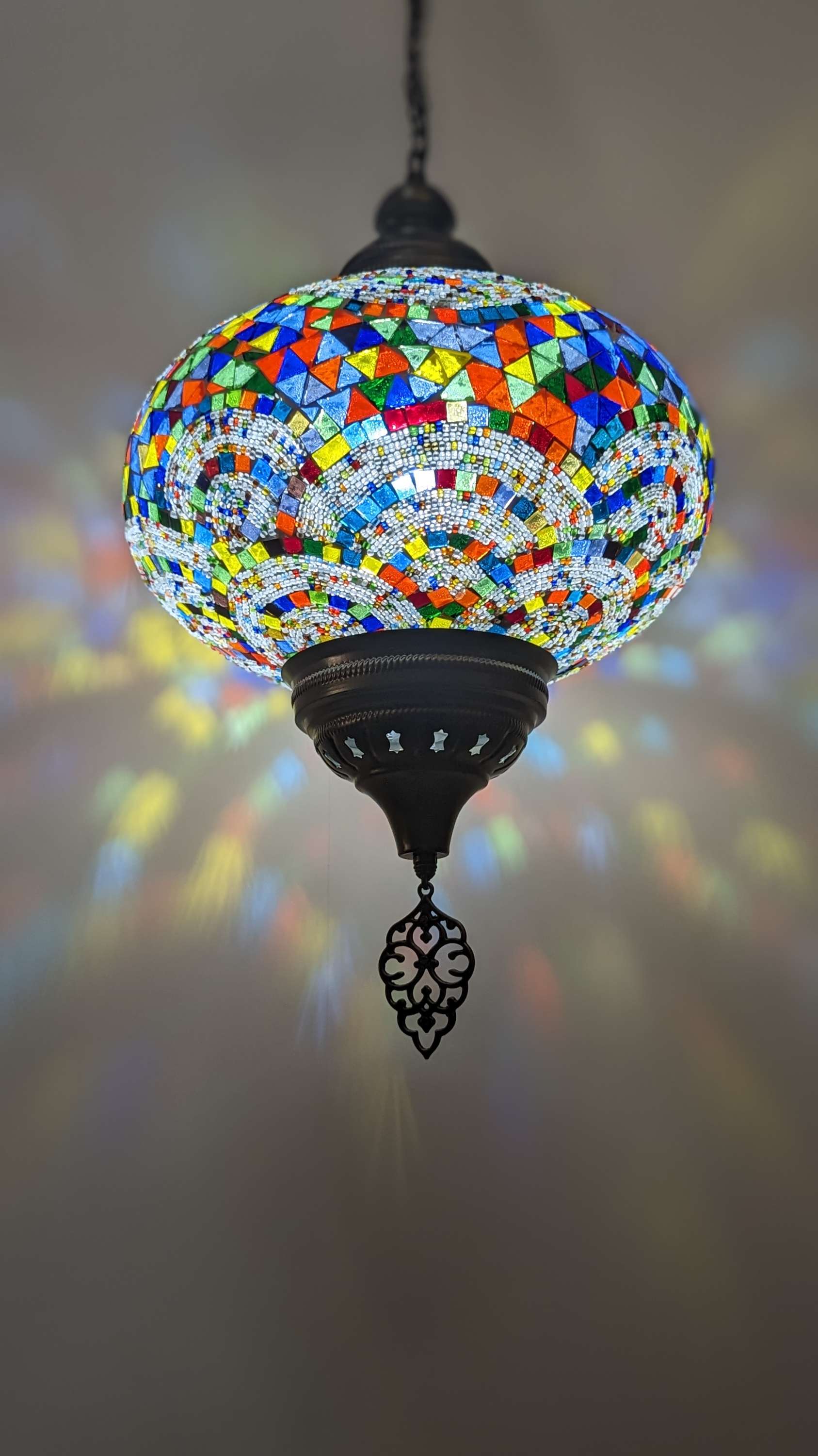 Turkish Floor Lamp Handmade Glass Mosaic