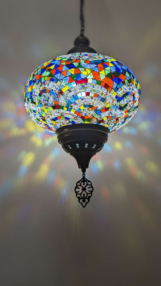 Turkish Floor Lamp Handmade Glass Mosaic
