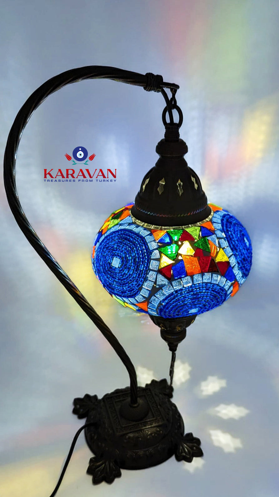 Turkish Floor Lamp Handmade Glass Mosaic