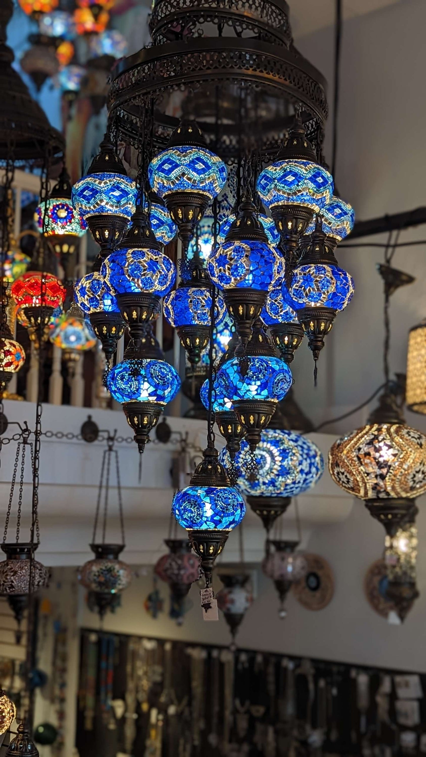Mosaic Turkish Chandelier