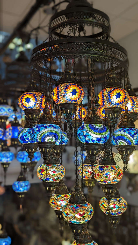 Mosaic Turkish Chandelier