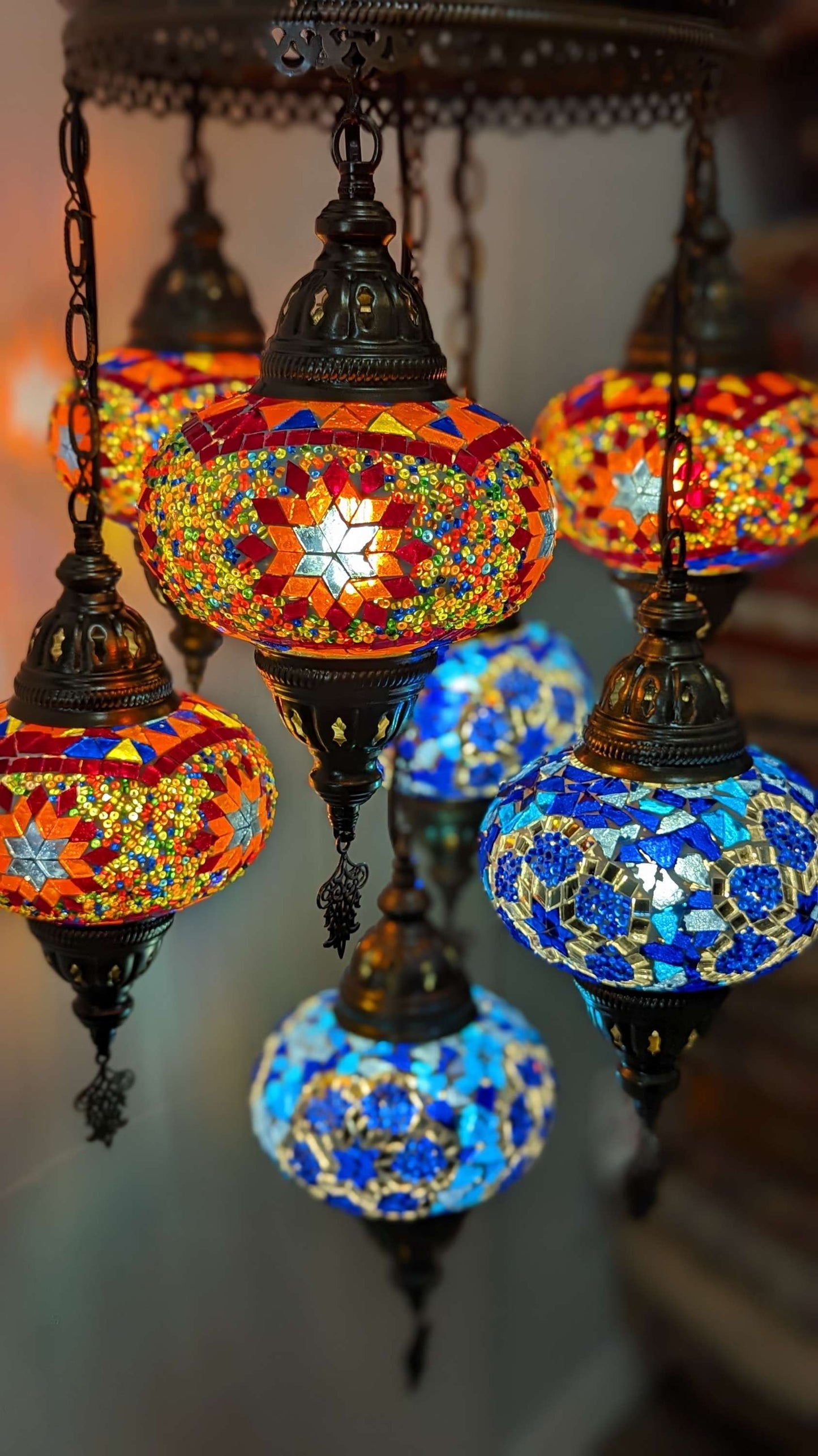Mosaic Turkish Chandelier