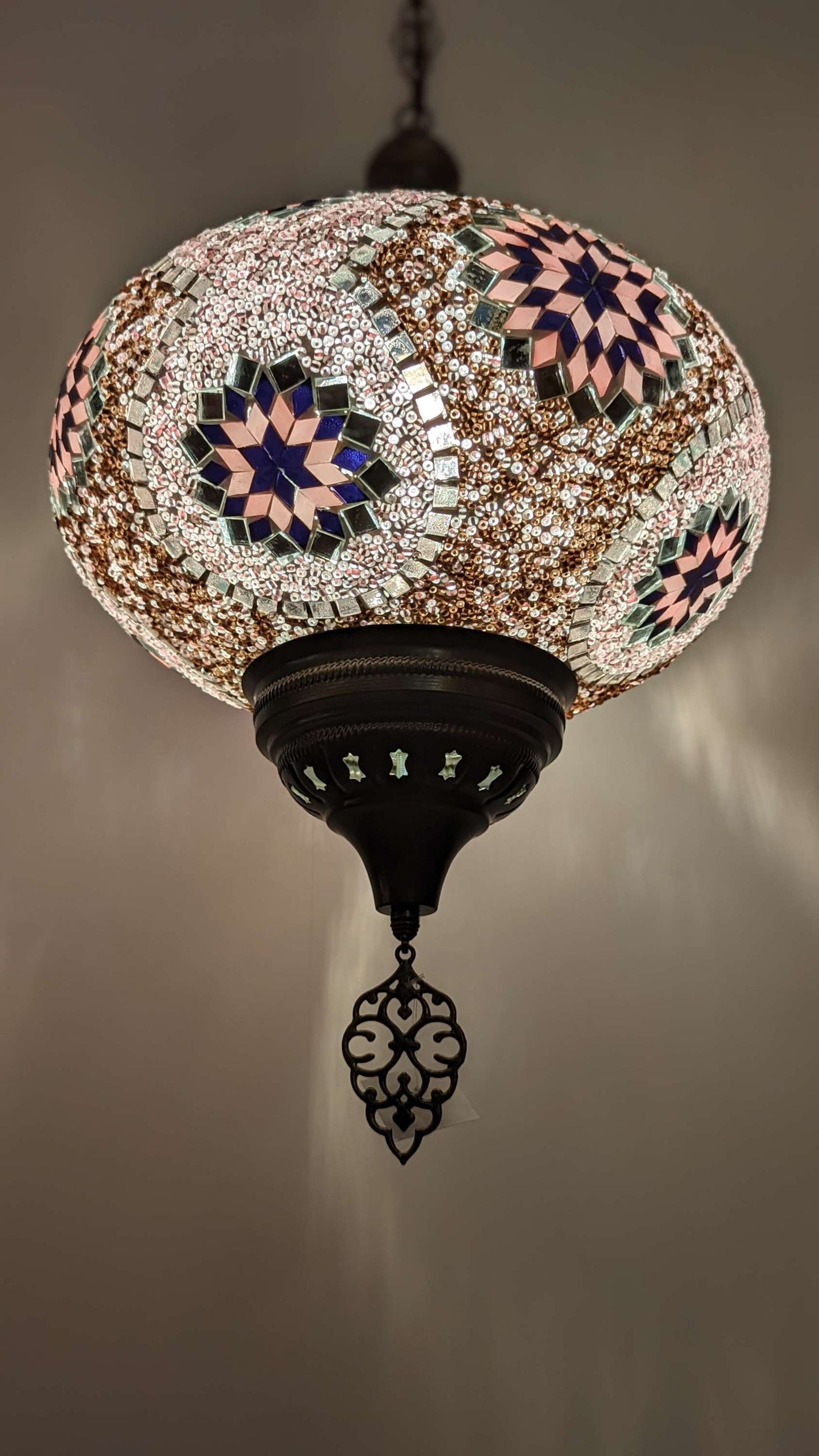 Turkish Mosaic Glass Hanging Light