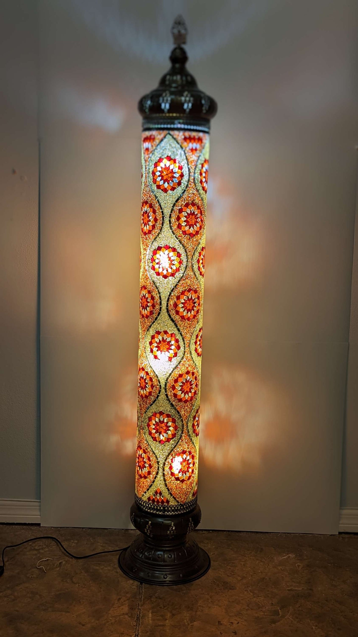 Turkish Floor Lamp Handmade Glass Mosaic