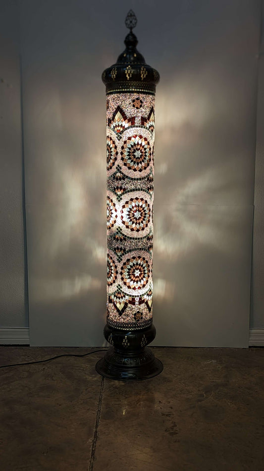 Turkish Floor Lamp Handmade Glass Mosaic