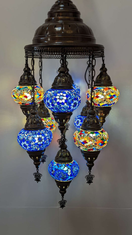 Turkish Floor Lamp Handmade Glass Mosaic