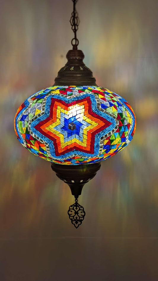 Turkish Floor Lamp Handmade Glass Mosaic