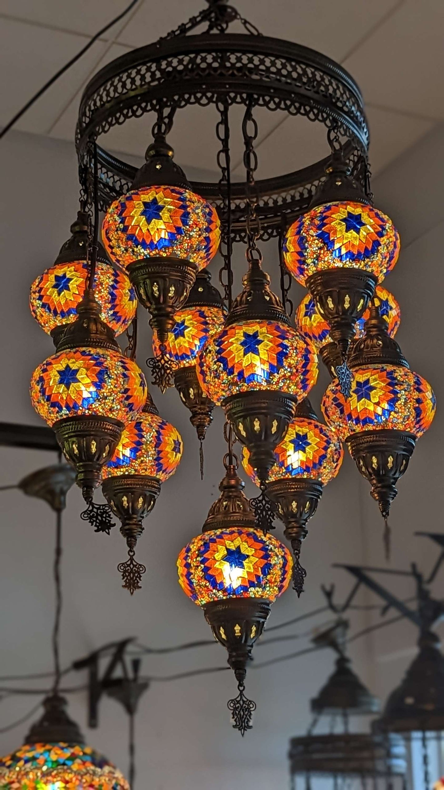 Mosaic Turkish Chandelier