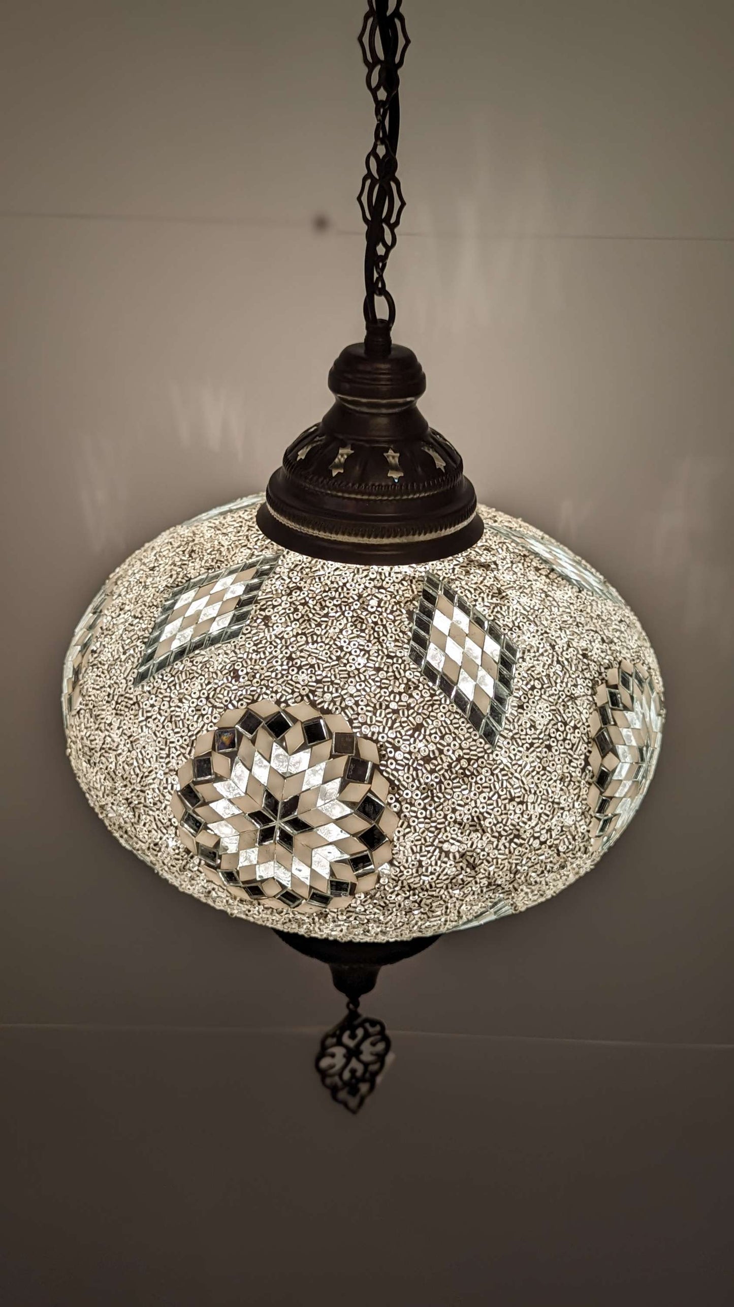 Turkish Mosaic Glass Hanging Light