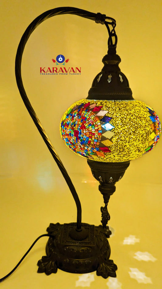 Turkish Floor Lamp Handmade Glass Mosaic