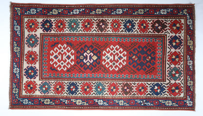 Antique Bordjalo Kazak Carpet