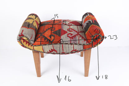 Turkish Kilim Accent Furniture/Chair