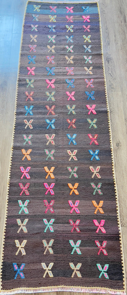 Vintage Bergama Kilim Runner
