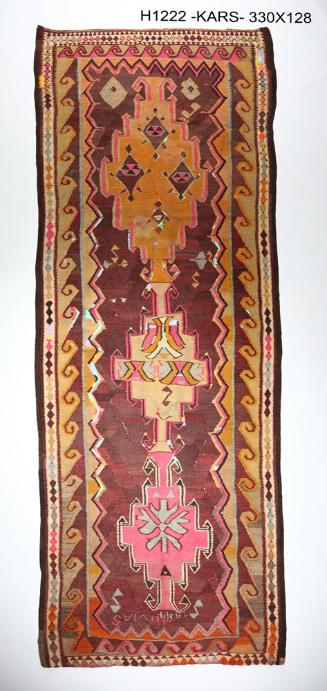 Vintage Dated Kars Kilim