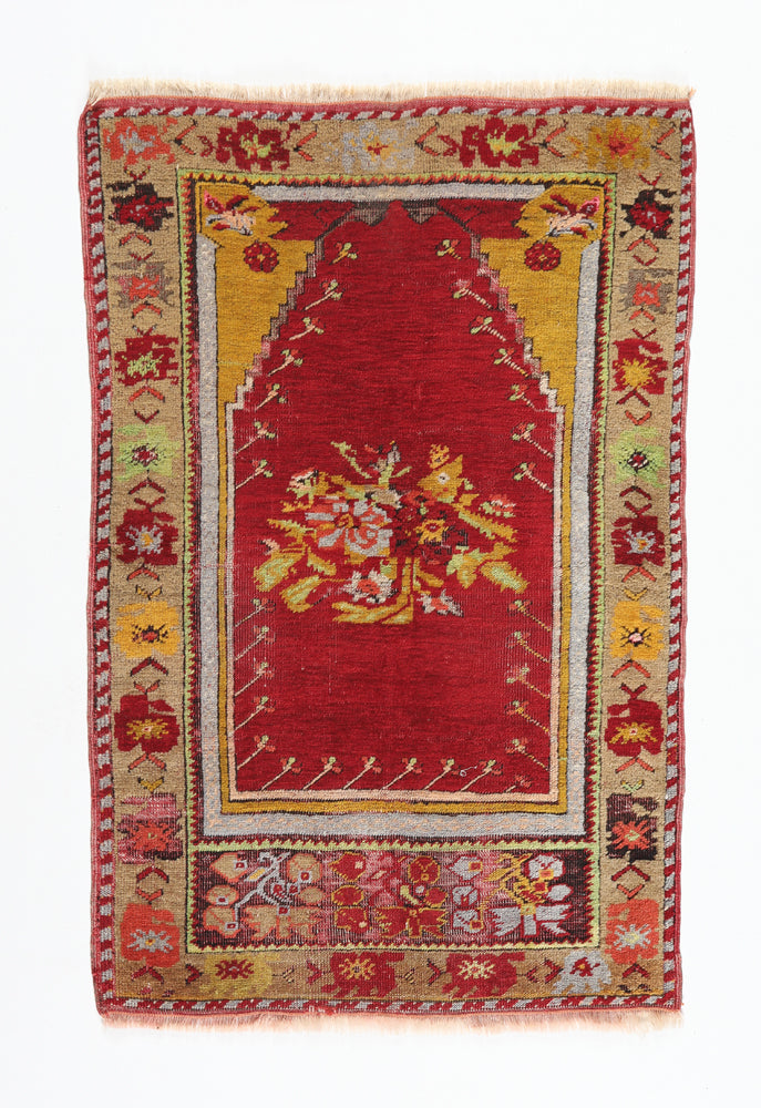 Vintage Kirshehir Prayer Rug