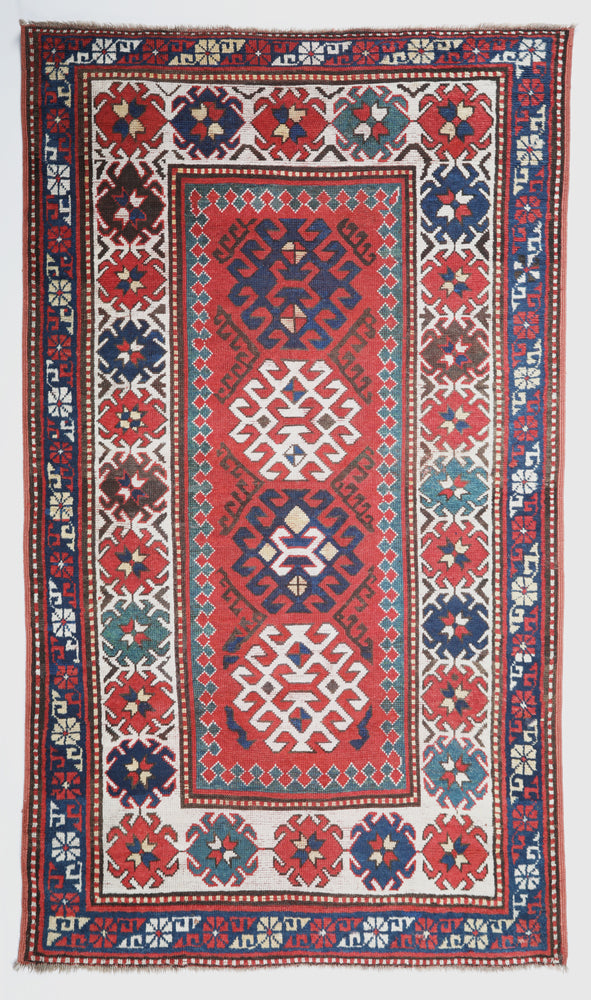 Antique Bordjalo Kazak Carpet