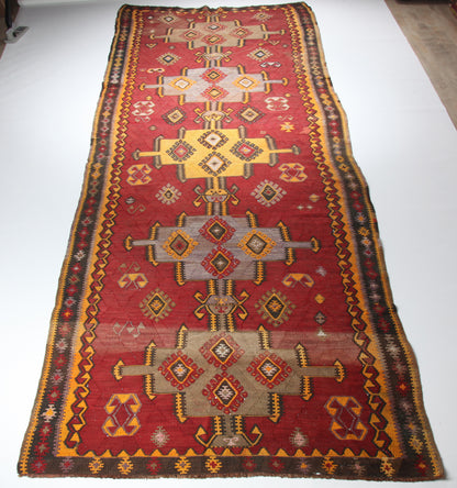 Vintage Very Long Kars Kilim