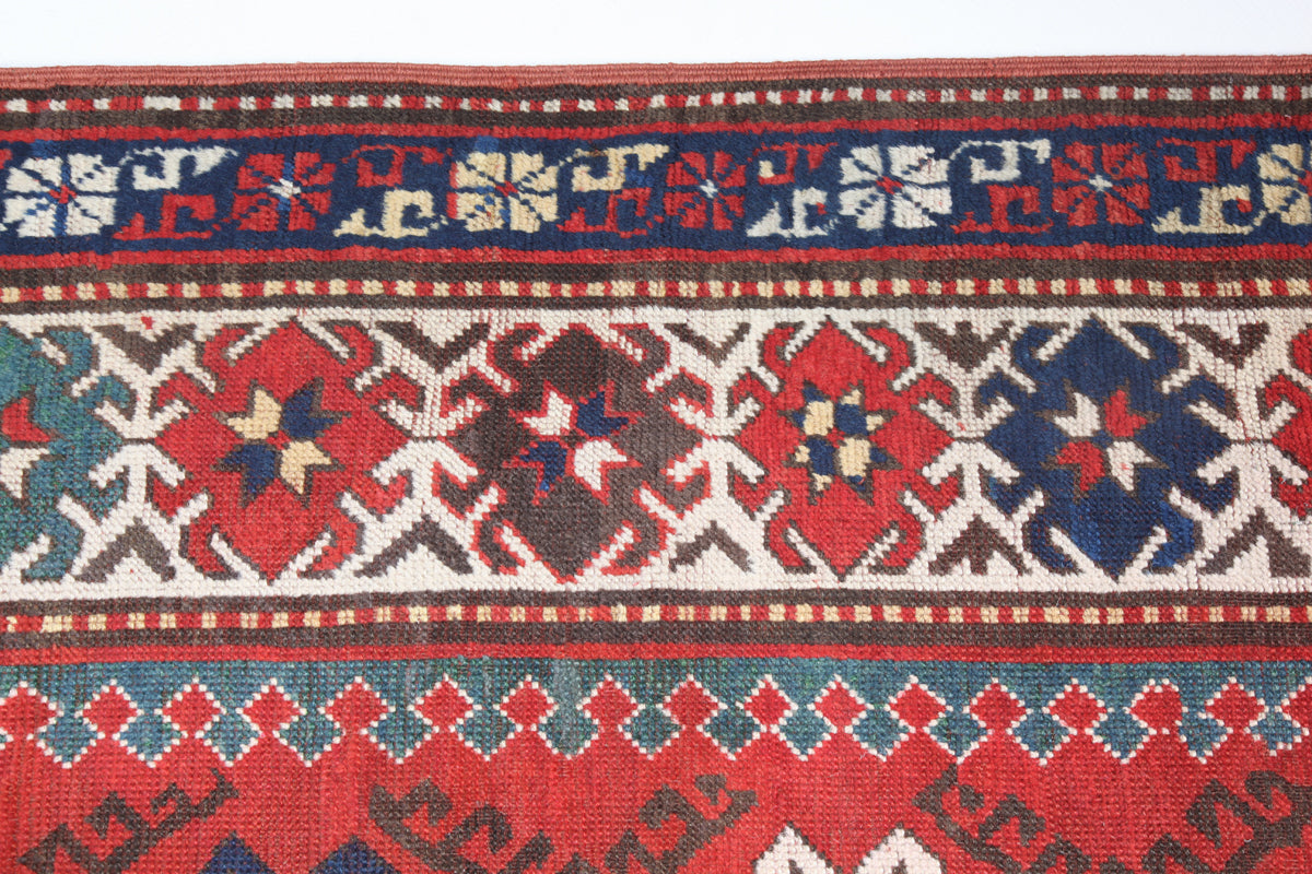 Antique Bordjalo Kazak Carpet