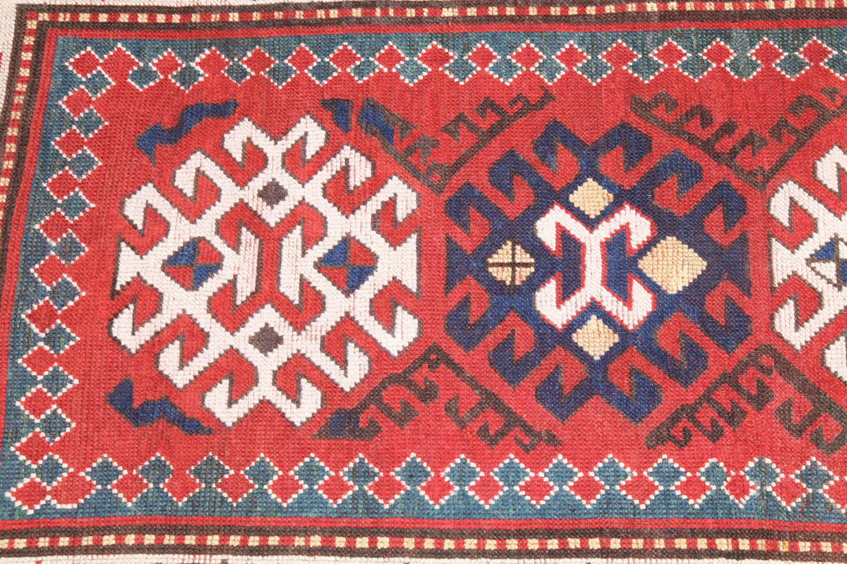 Antique Bordjalo Kazak Carpet