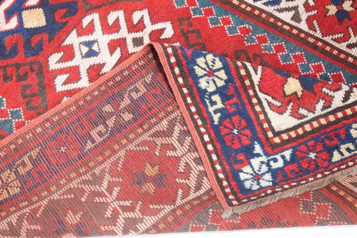 Antique Bordjalo Kazak Carpet