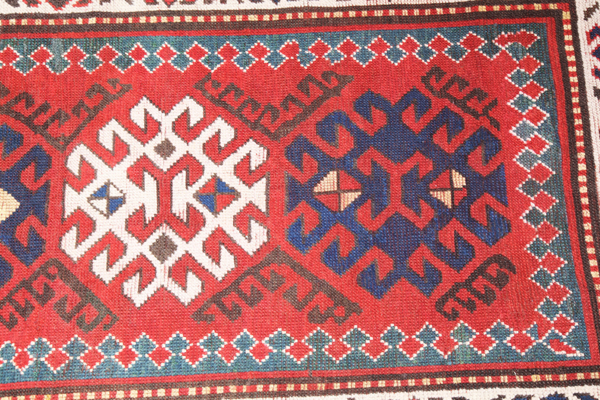 Antique Bordjalo Kazak Carpet