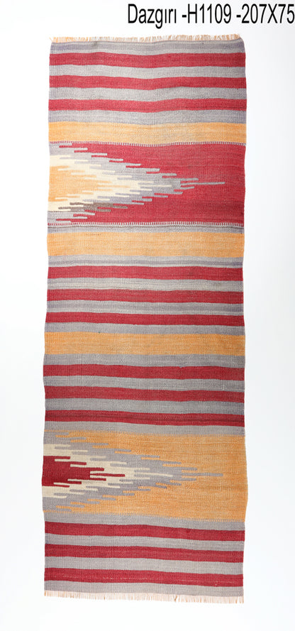 Vintage Dazkiri Kilim Runner