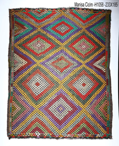 Vintage Manisa Kilim Jijim