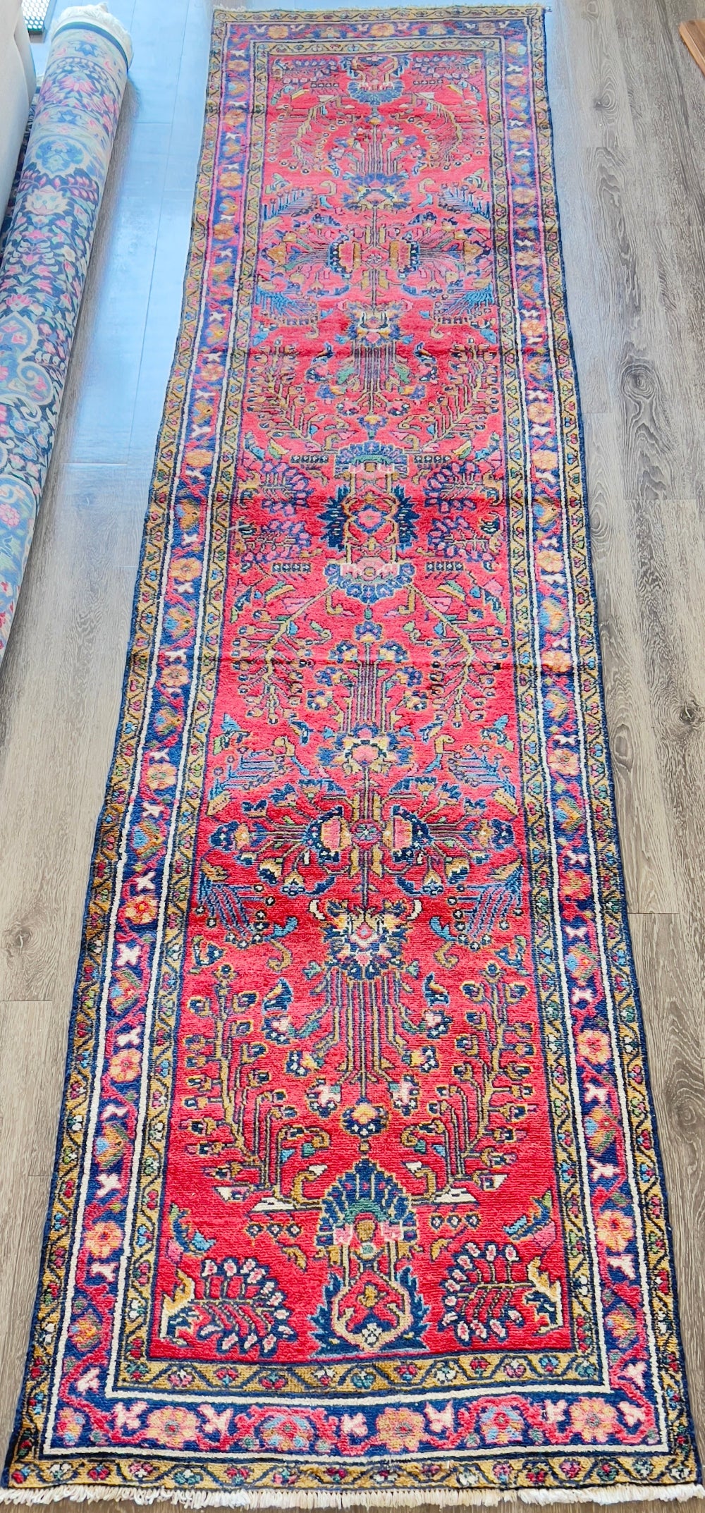 Antique Sarouk Runner