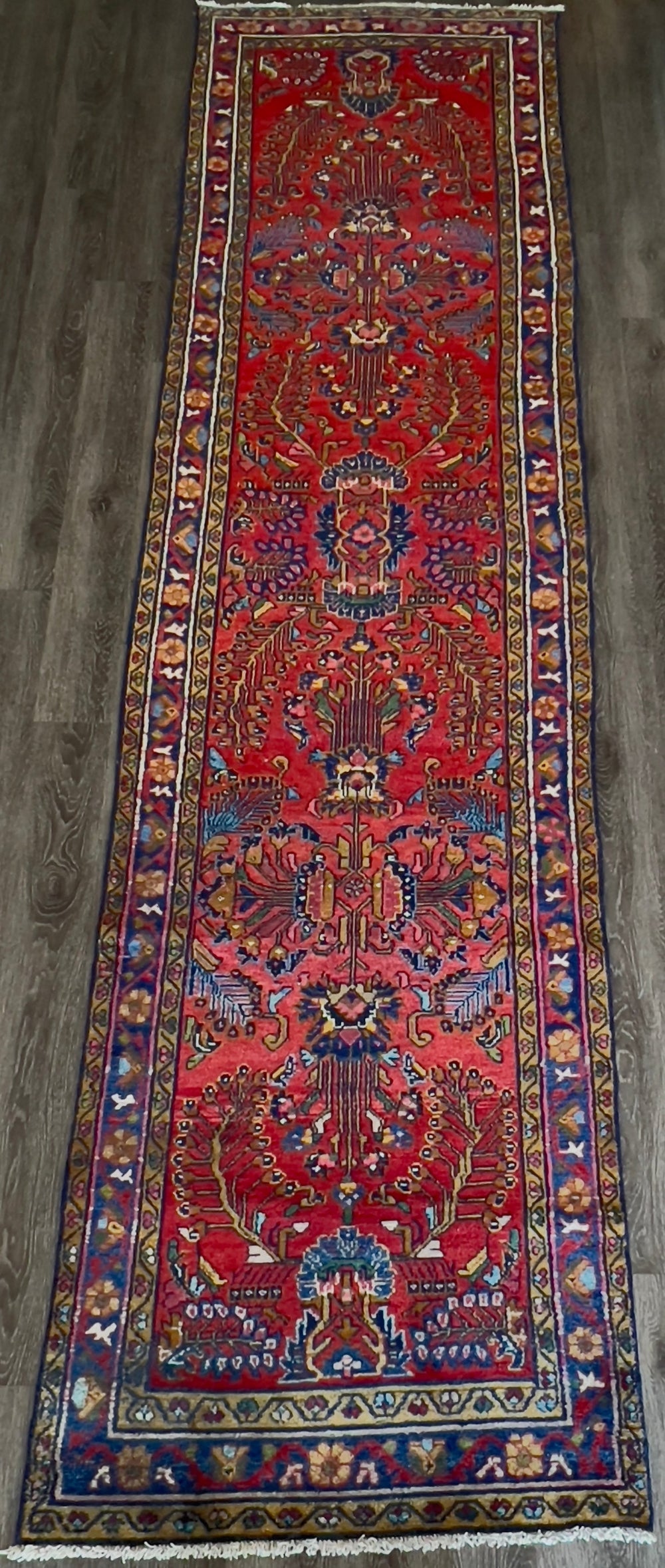Antique Sarouk Runner