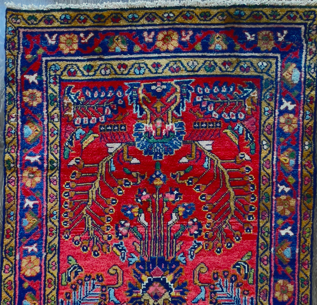 Antique Sarouk Runner