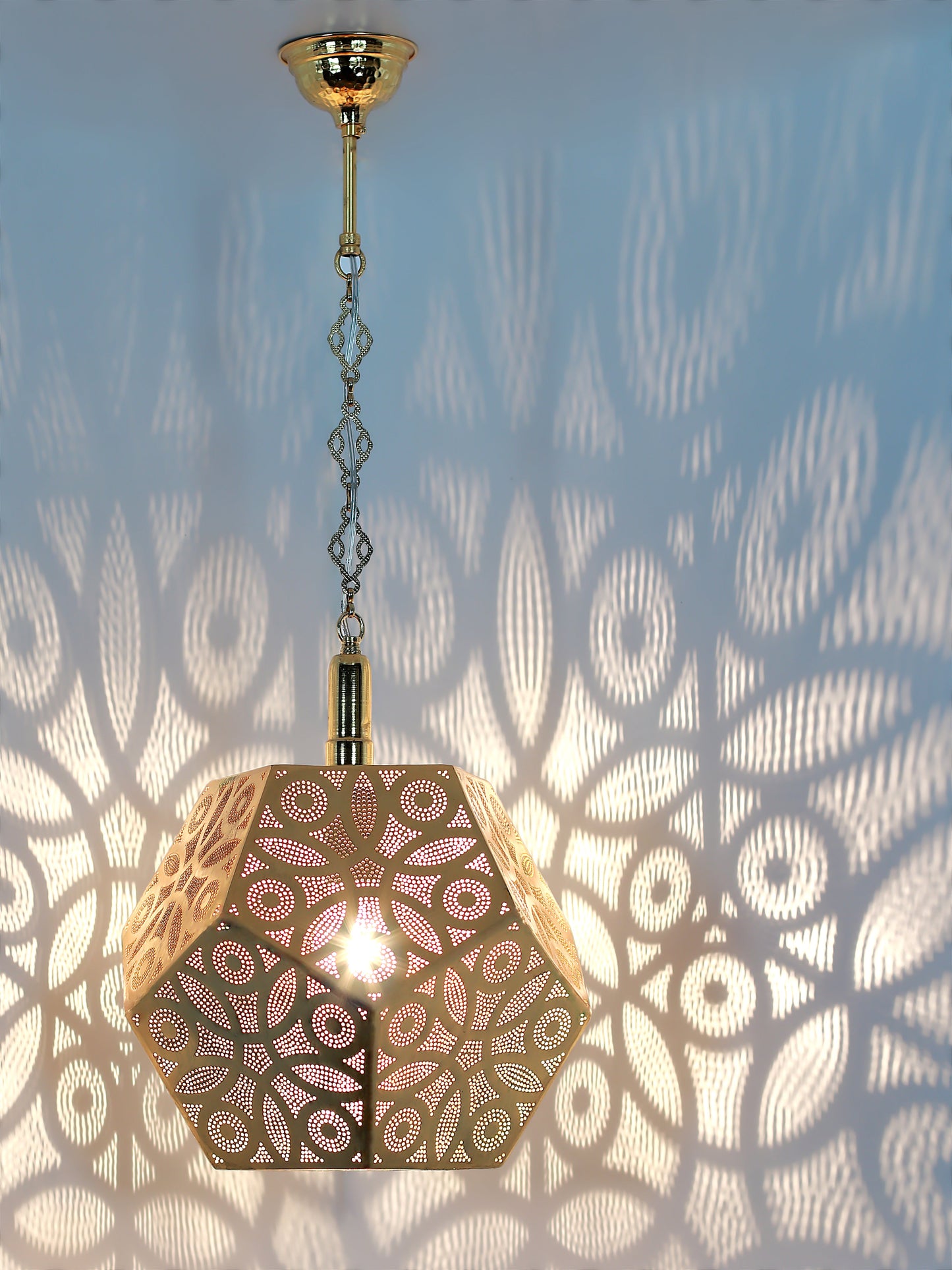 Moroccan Pierced Metal Pendant Light
