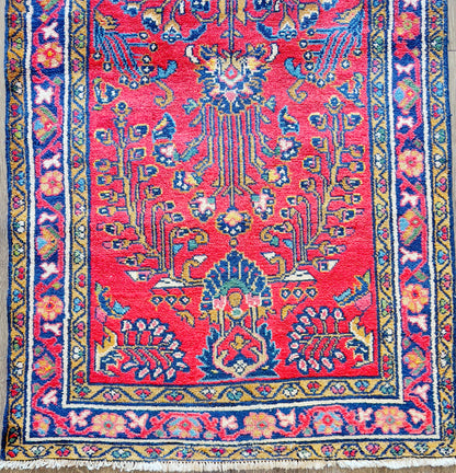 Antique Sarouk Runner