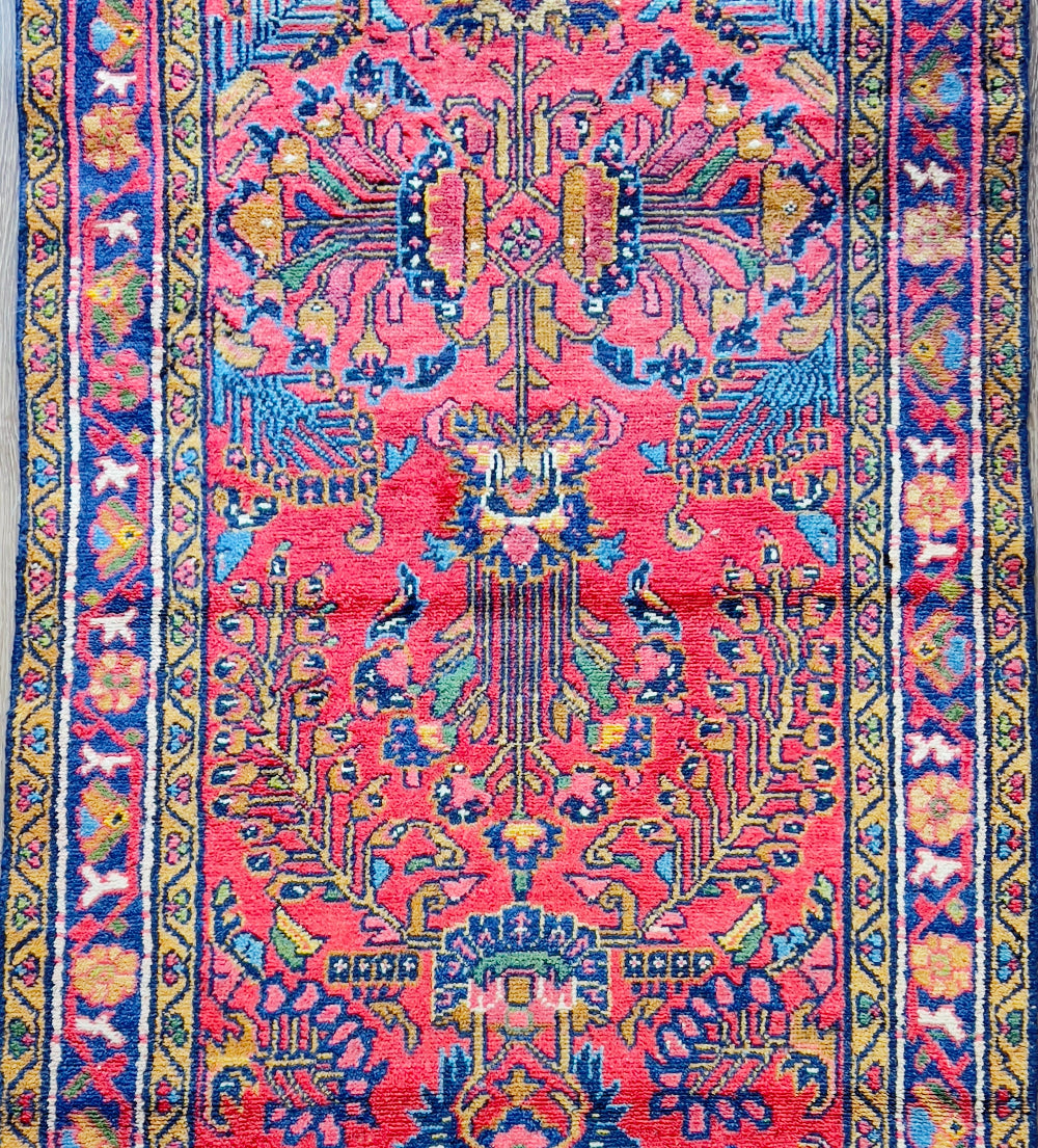 Antique Sarouk Runner