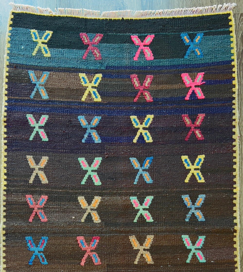 Vintage Bergama Kilim Runner