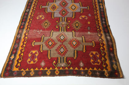 Vintage Very Long Kars Kilim