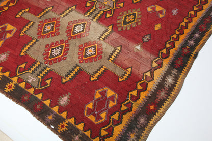 Vintage Very Long Kars Kilim