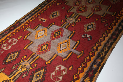 Vintage Very Long Kars Kilim