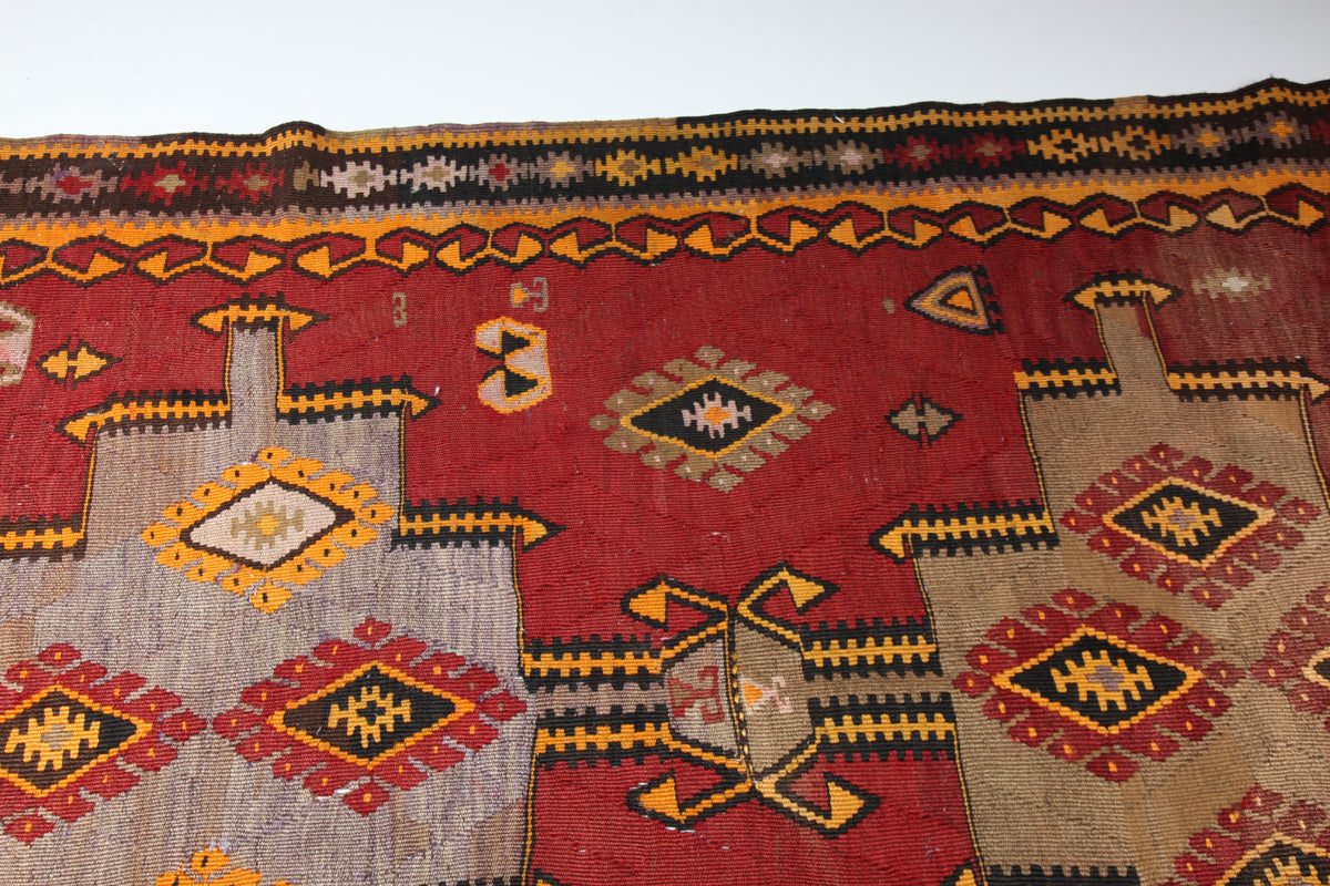 Vintage Very Long Kars Kilim