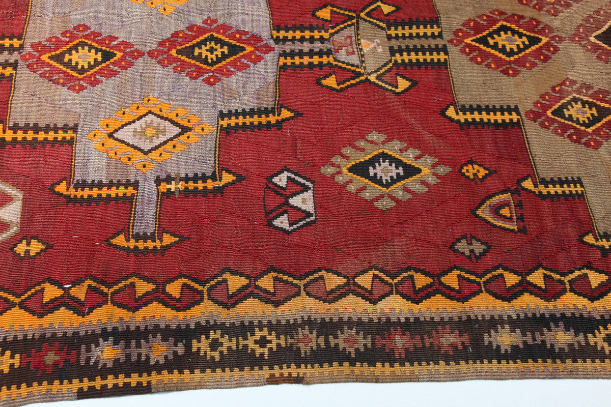 Vintage Very Long Kars Kilim