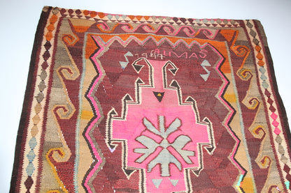 Vintage Dated Kars Kilim