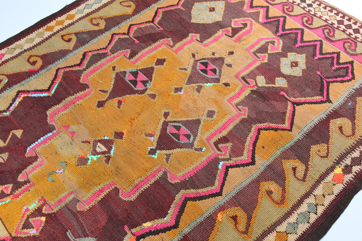 Vintage Dated Kars Kilim