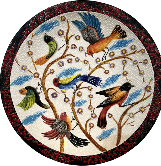 Large Hand Painted Plate from Kutahya